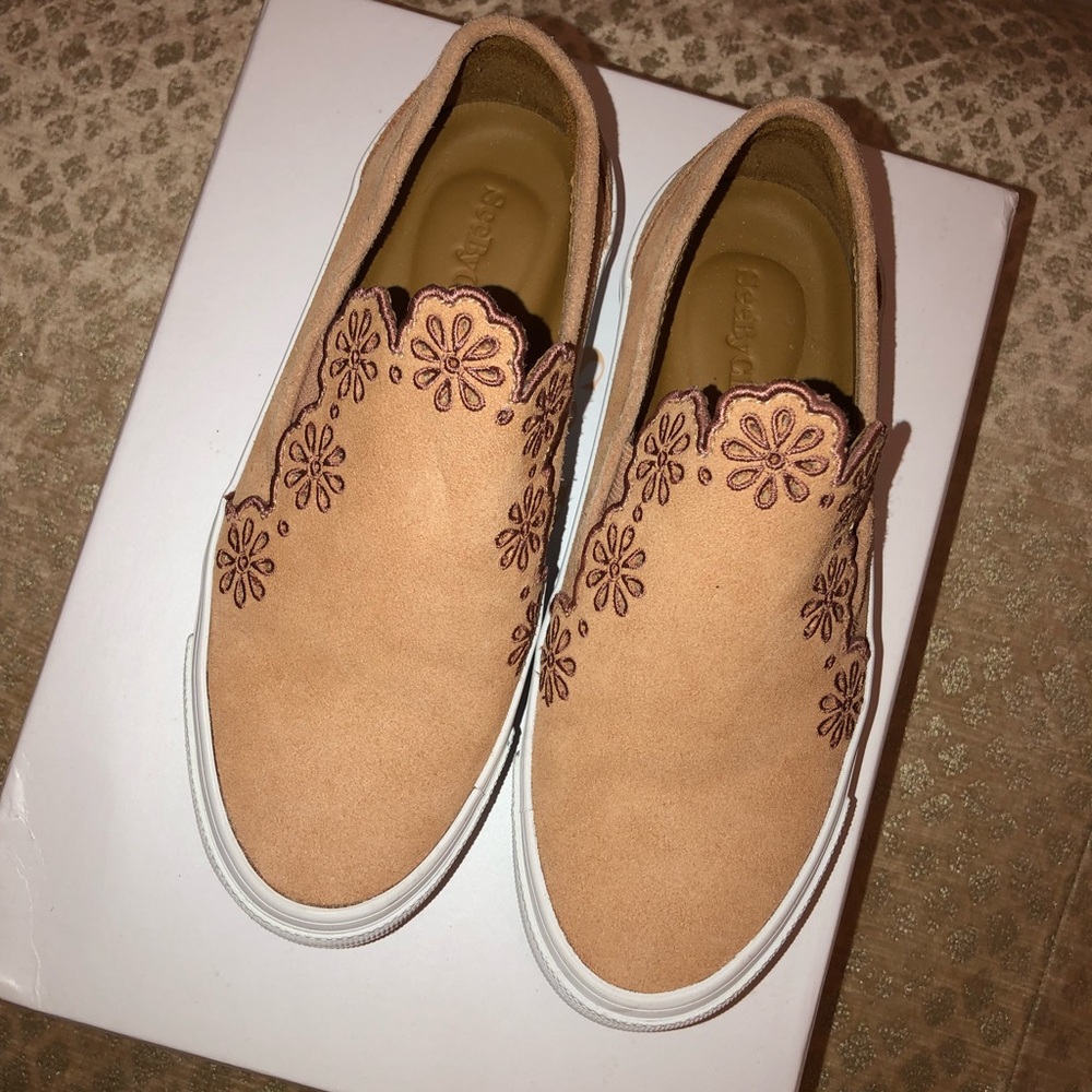 See By Chloe inlai suede slip in sneaker